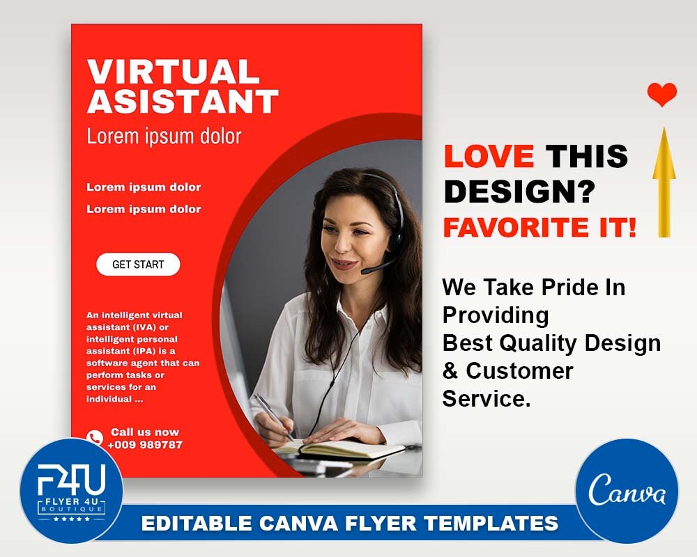 Virtual Assistant Flyer DIY Canva Virtual Assistant Flyer Etsy Virtual Assistant Flyer DIY Canva Virtual Assistant Flyer Etsy