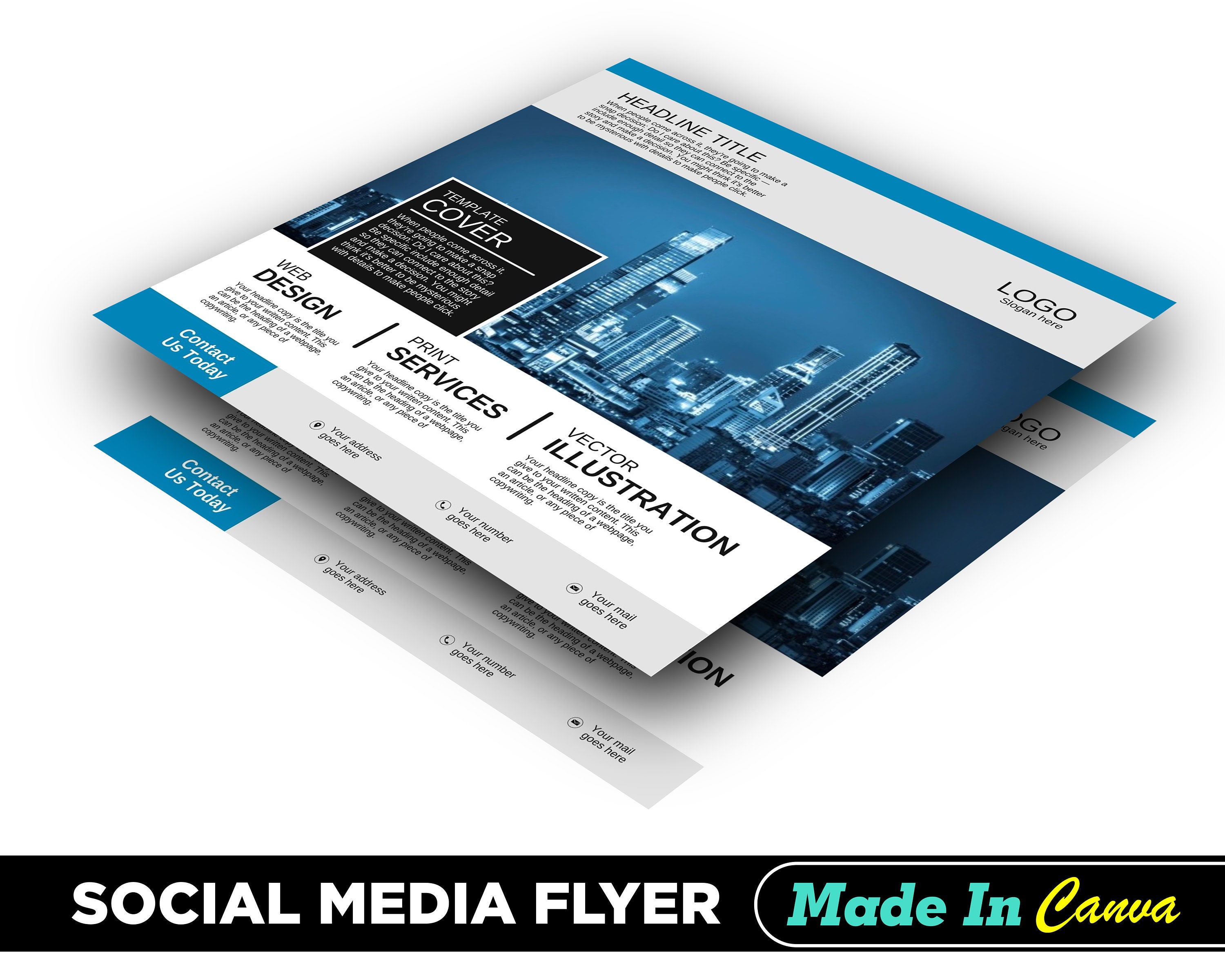 Local Business Flyer DIY Canva Local Business Flyer Template - Etsy