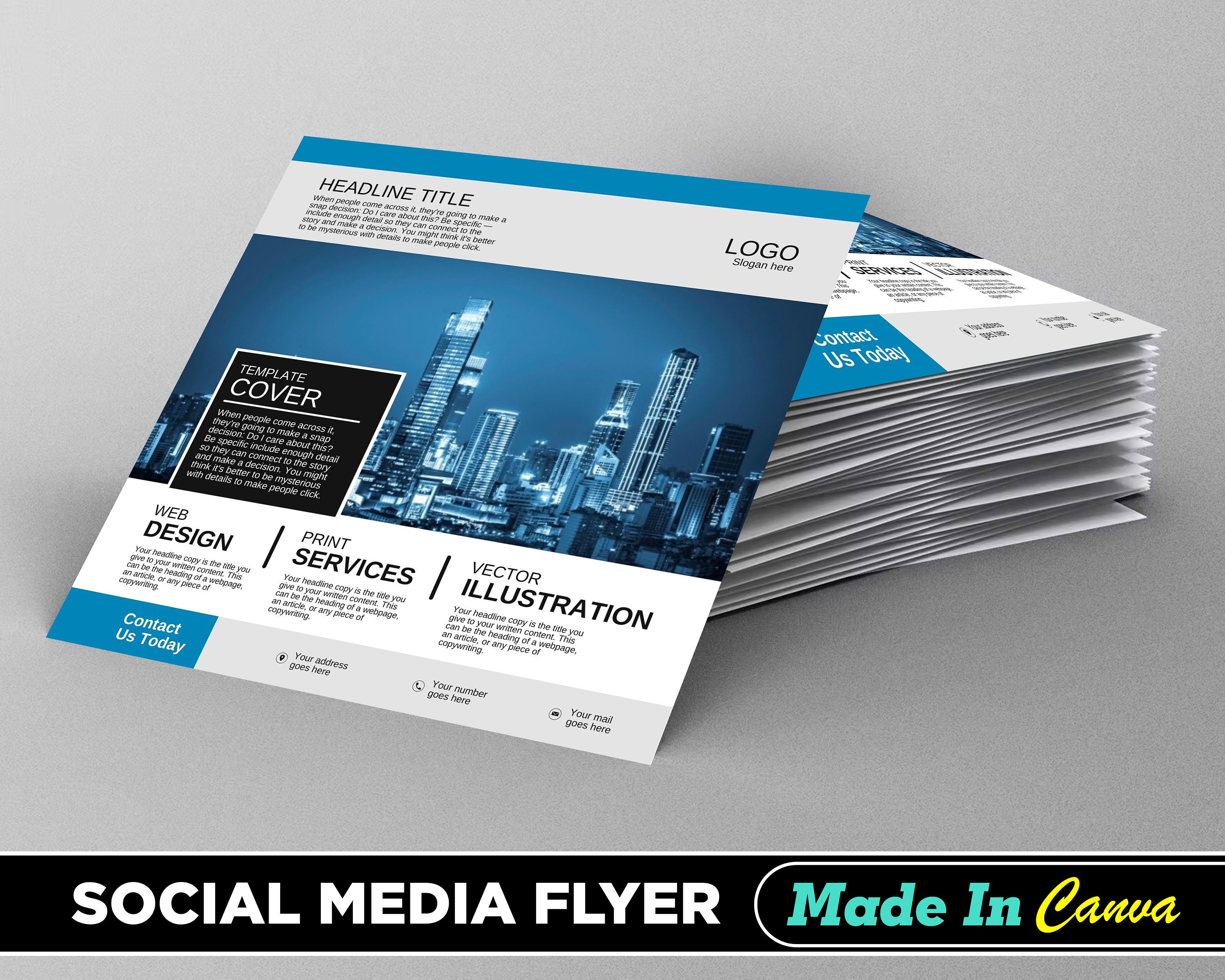 Local Business Flyer DIY Canva Local Business Flyer Template - Etsy