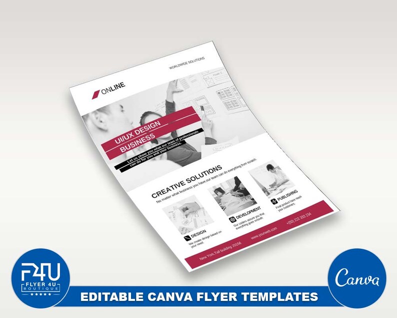 Ui Ux Design Business Flyer DIY Canva Ui Ux Design Business - Etsy