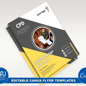 Ui Ux Design Business Flyer, DIY Canva Ui Ux Design Business Template ...