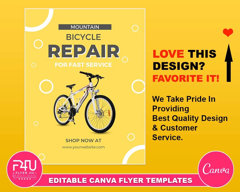 Bicycle Services Flyer Template, Worth to Buy