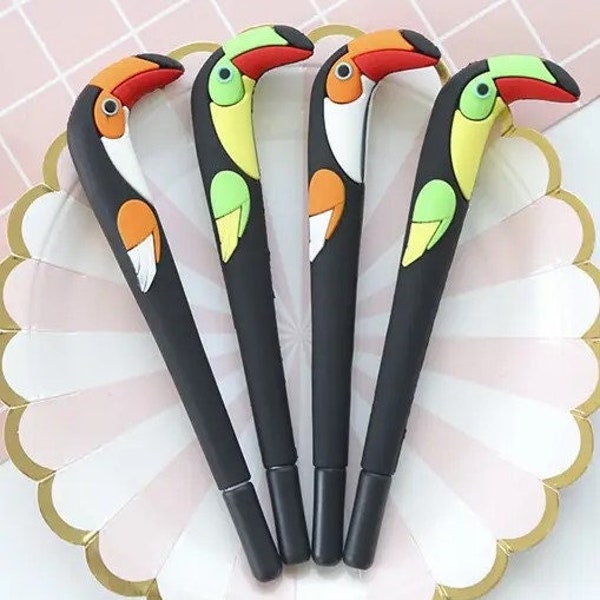 Toucan Pen Toucan Gel Pen Tropical Bird Pen Premium Quality Novelty Pen Home School Office Party 1 FREE Refill Included With Each Pen
