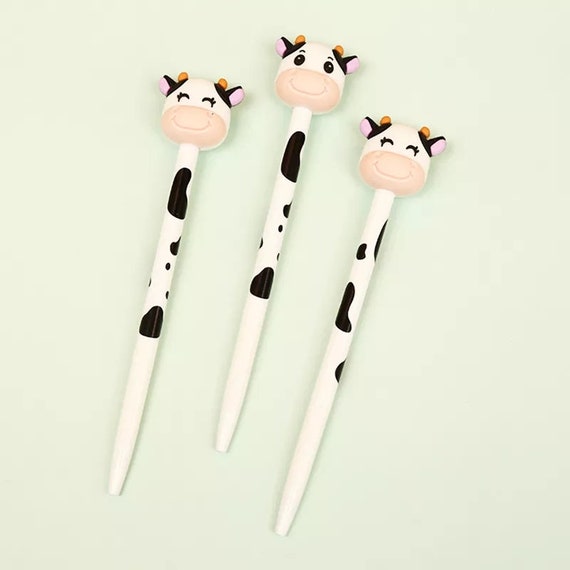 Cow Pen Dairy Cow Pen Moo Cow Pen Push Top Pen Cute Cool Funky Fun Home  School Office Party Gift Includes a FREE Refill 