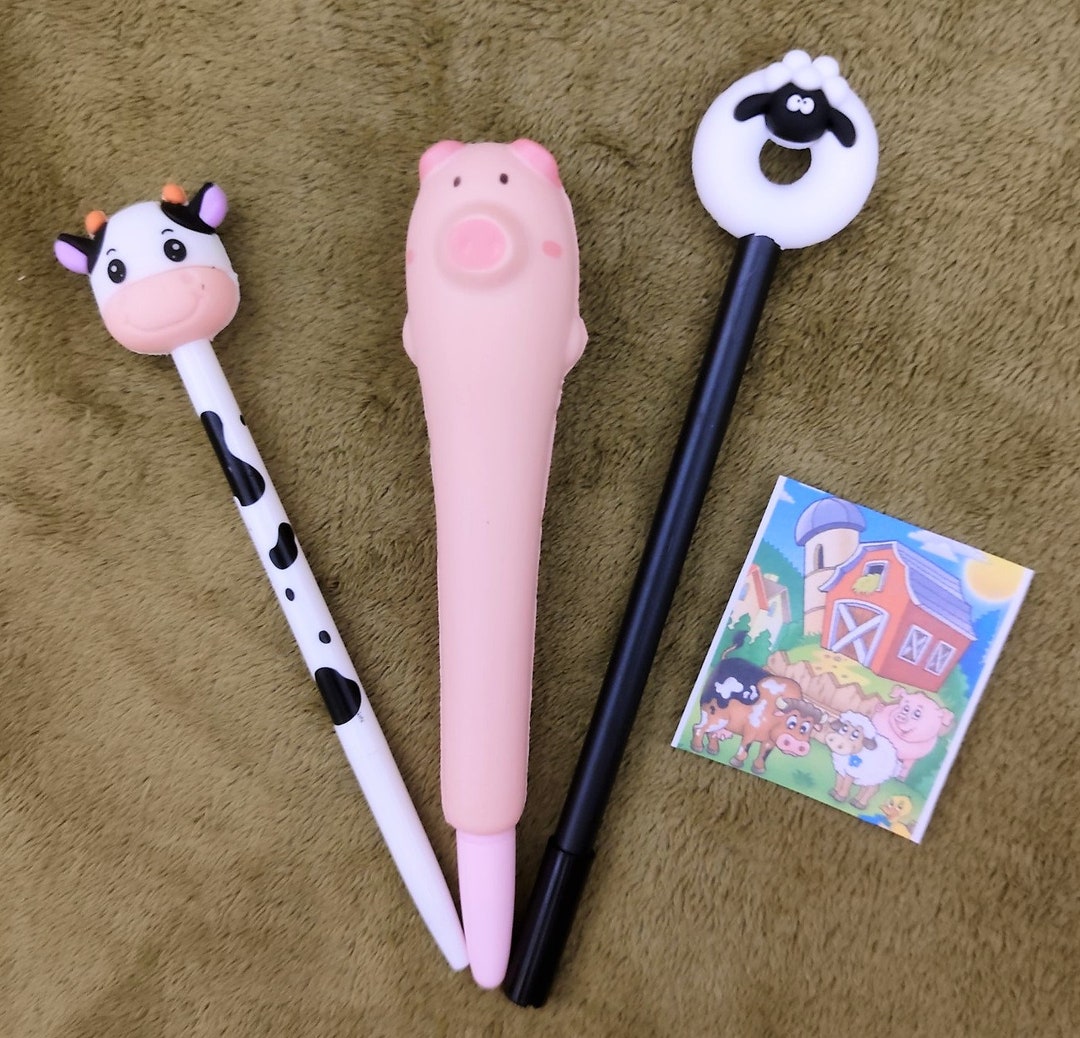Farm Animal Pen Pack Pig Gel Pen Cow Gel Pen Sheep Gel Pen With a FREE