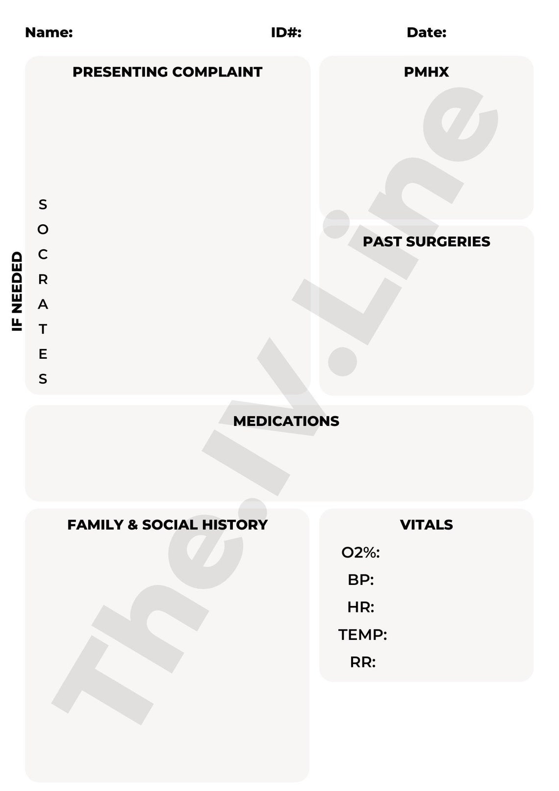 History Taking Template for Medical Students - Etsy Canada