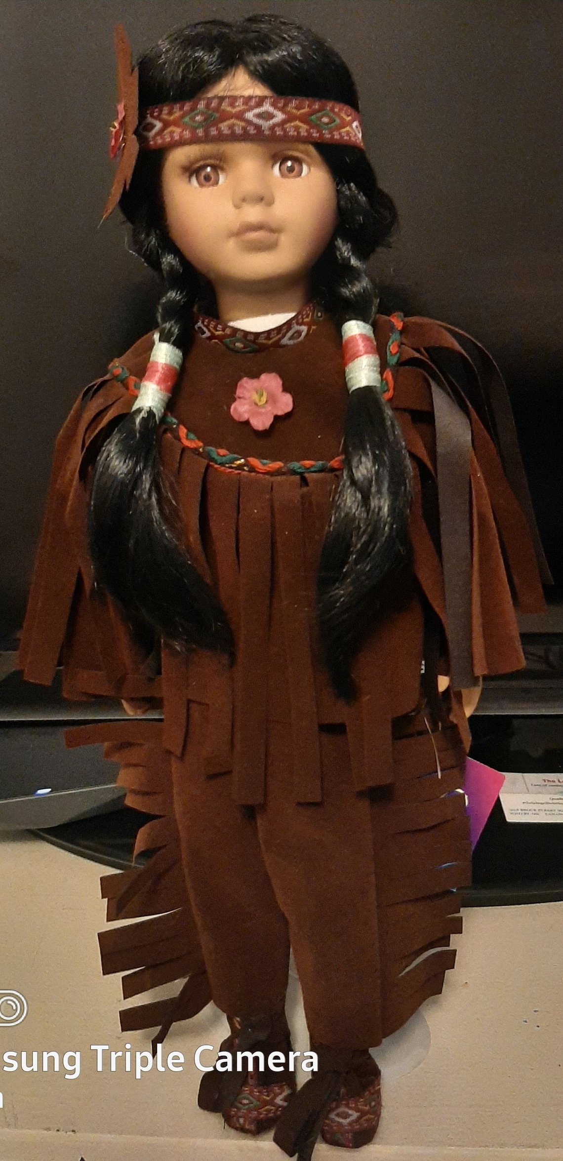 Native American collectible porcelain doll Etsy