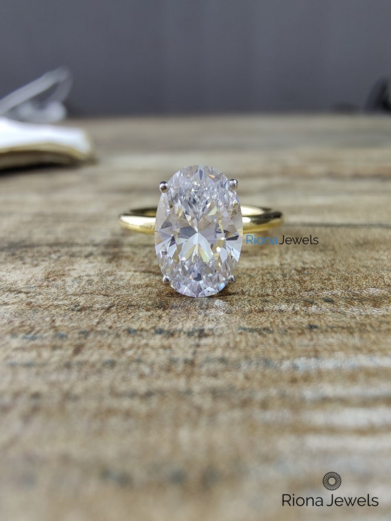 3 carat oval moissanite engagement ring deals