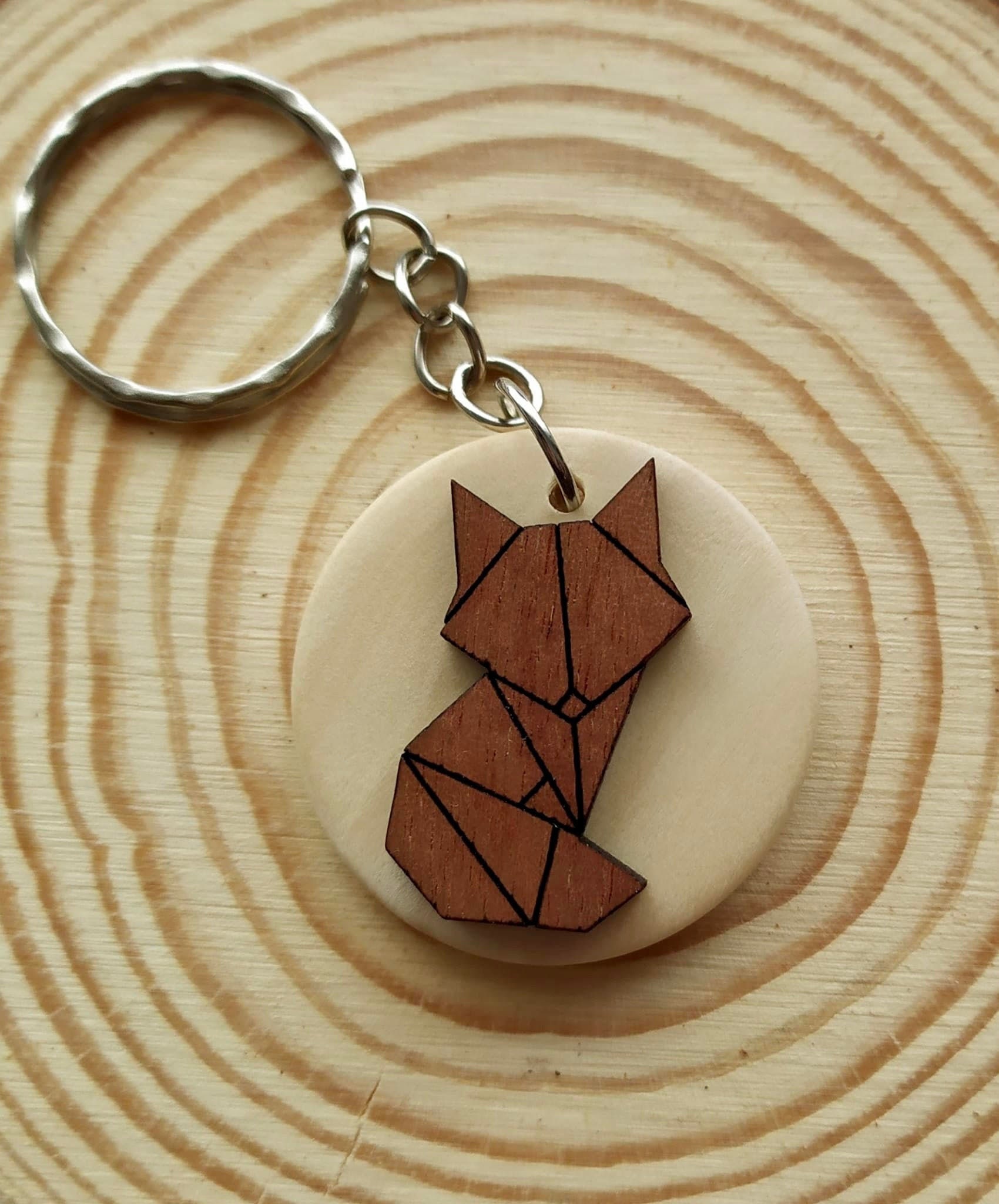 Fox Keychain Etsy