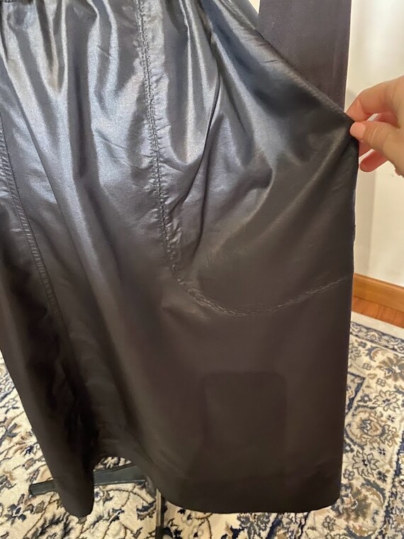 Jupe Vintage Française En Résille Noire Et Rouge - Taille 42 - Style Rétro Années 80