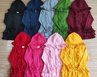 Summer jacket, coat, summer, clothing, girls coat, girls jacket, toddler jacket, ruffle, school clothes, baby clothes