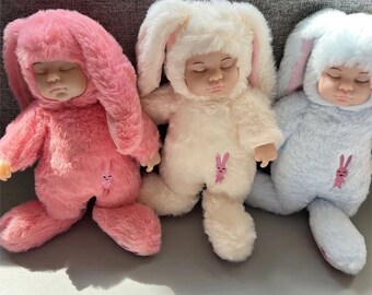 Easter, dolls, baby, teddy bear, Easter bunny, bunny, rabbit, occasion, birthday, present, girl doll, baby doll, reborn