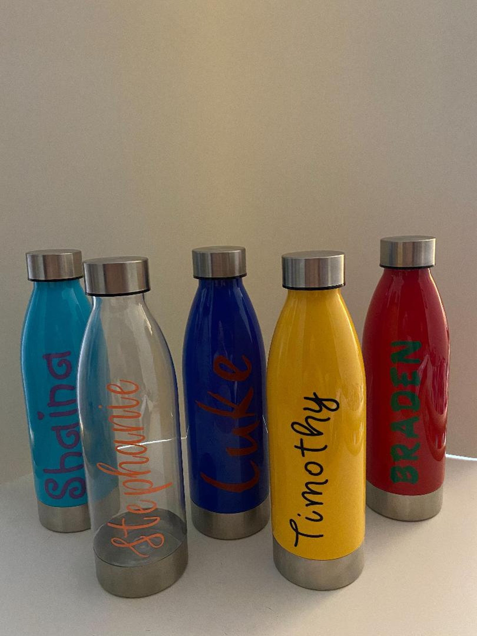 Personalized Plastic Water Bottle/party Favors/ Water Bottle Etsy