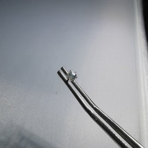 White Sapphire Stud Earrings