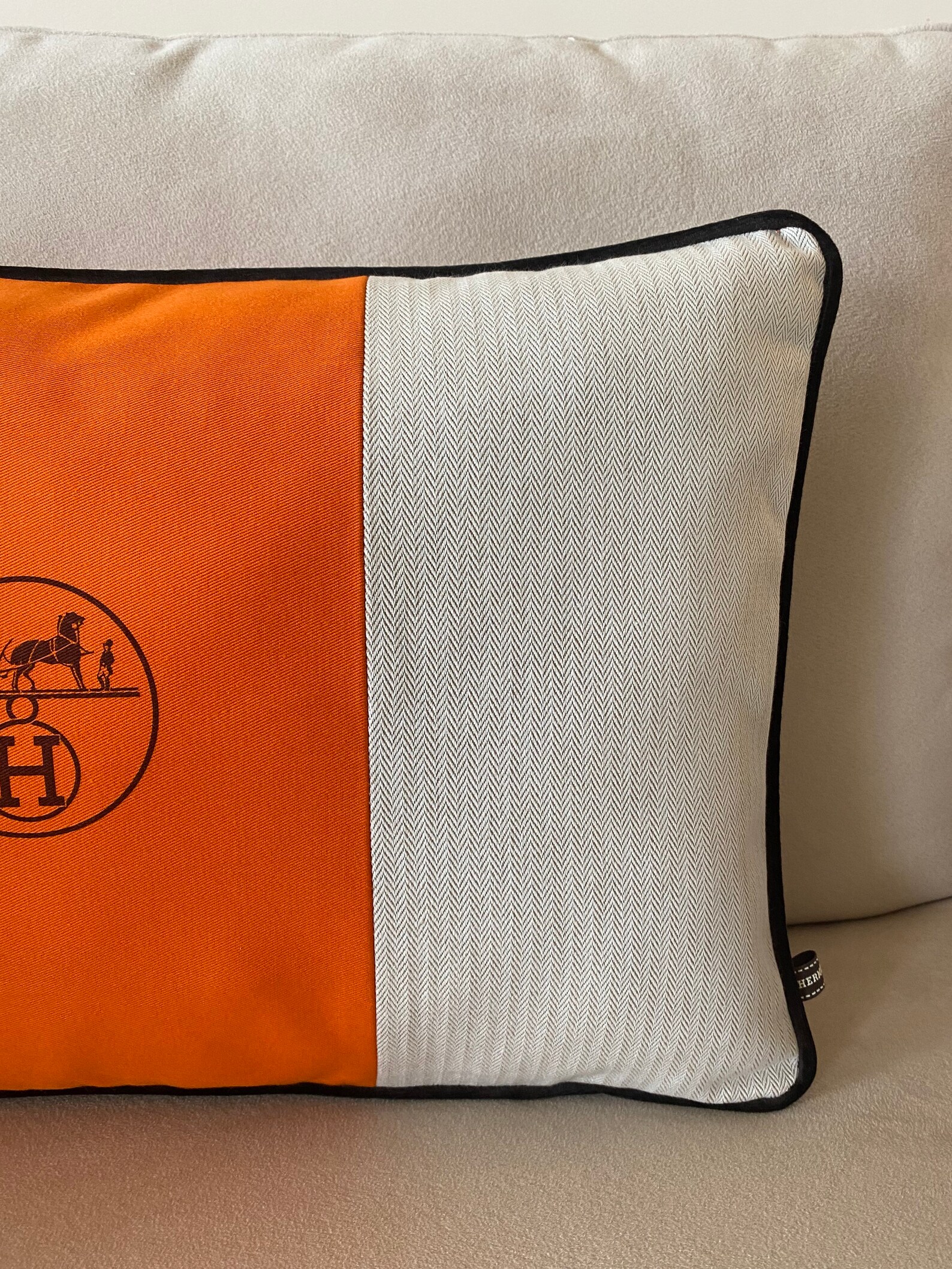 Recycled Cushion / Hermès Upcycle Etsy