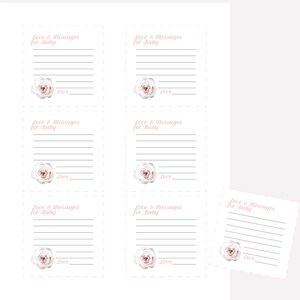 Pink Rose Floral Baby Shower Games and Printables for Baby - Etsy