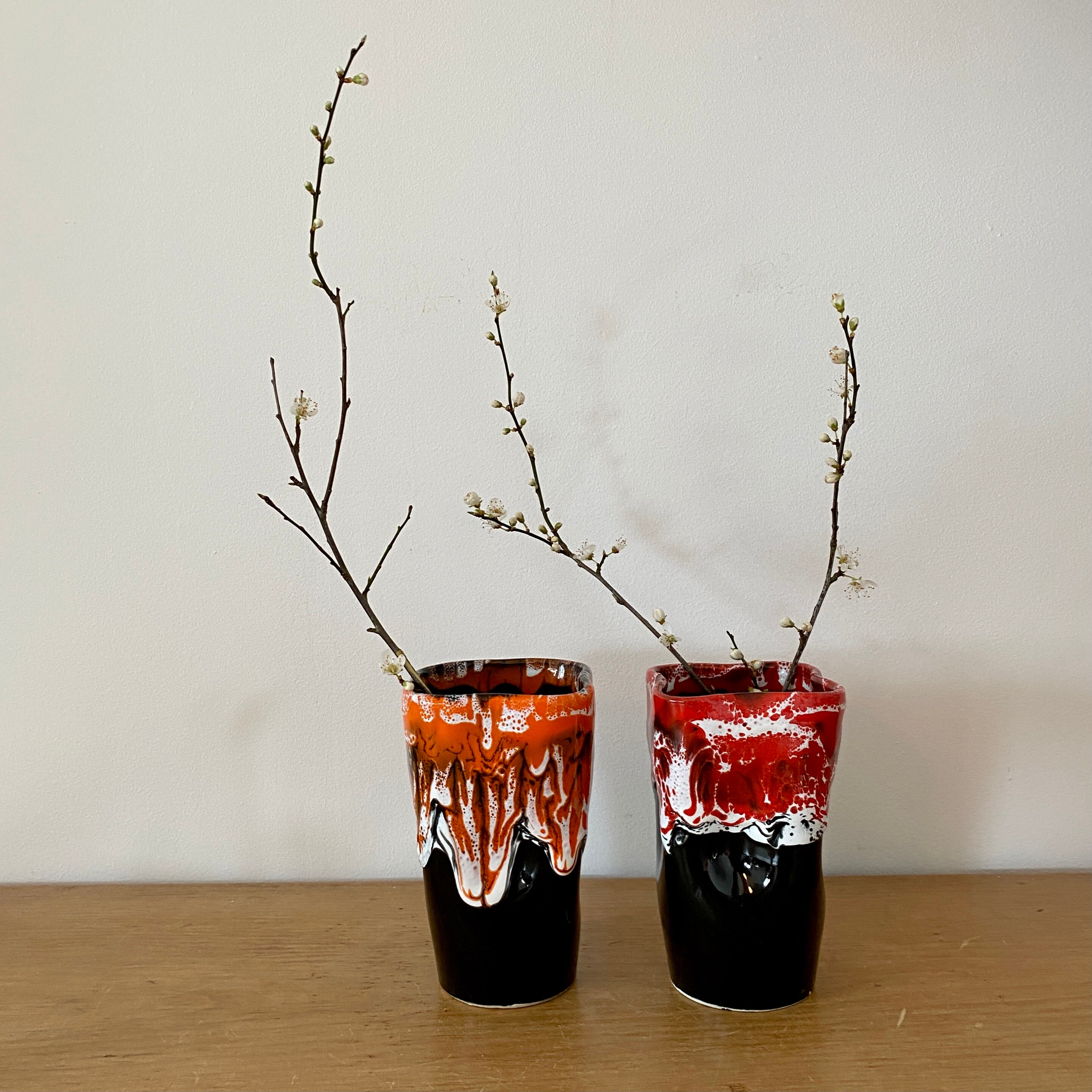 Lor de Deux Vases Vintage Vallauris