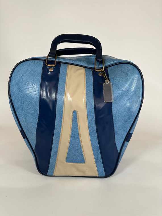 Vintage Brunswick Light Blue Bowling Ball Bag, Sporti… Gem