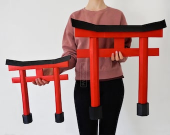 Papercraft TORII Digital Template DIY Torii Gate 3D Origami Low Poly Torii Sculpture Japanese Gate Model Gift for Japan Lover