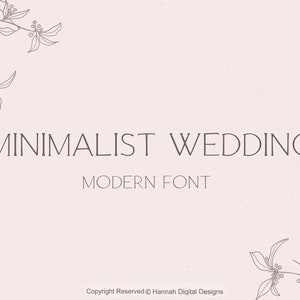 Minimalist Modern Font | Wedding Font |  Hand written font | Boho Font | Cricut Font | Logo Font | Svg Font | Canva Font | Script font