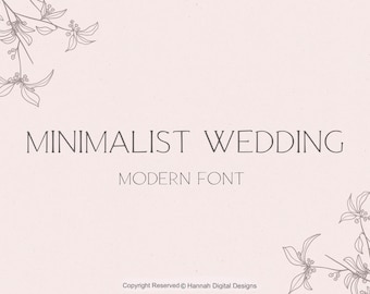 Minimalist Modern Font | Wedding Font |  Hand written font | Boho Font | Cricut Font | Logo Font | Svg Font | Canva Font | Script font