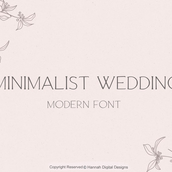 Minimalist Modern Font | Wedding Font |  Hand written font | Boho Font | Cricut Font | Logo Font | Svg Font | Canva Font | Script font