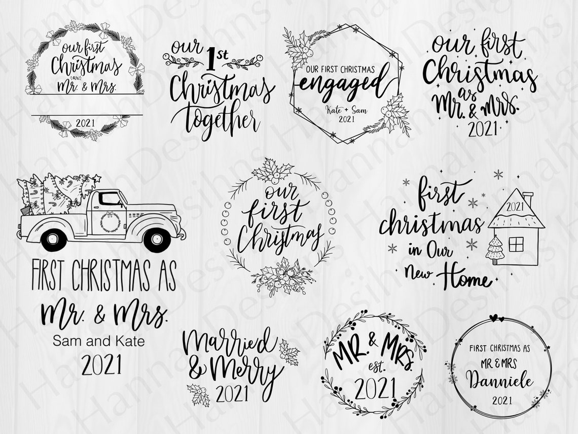 Our First Christmas Svg Bundle Christmas Svg Christmas Etsy