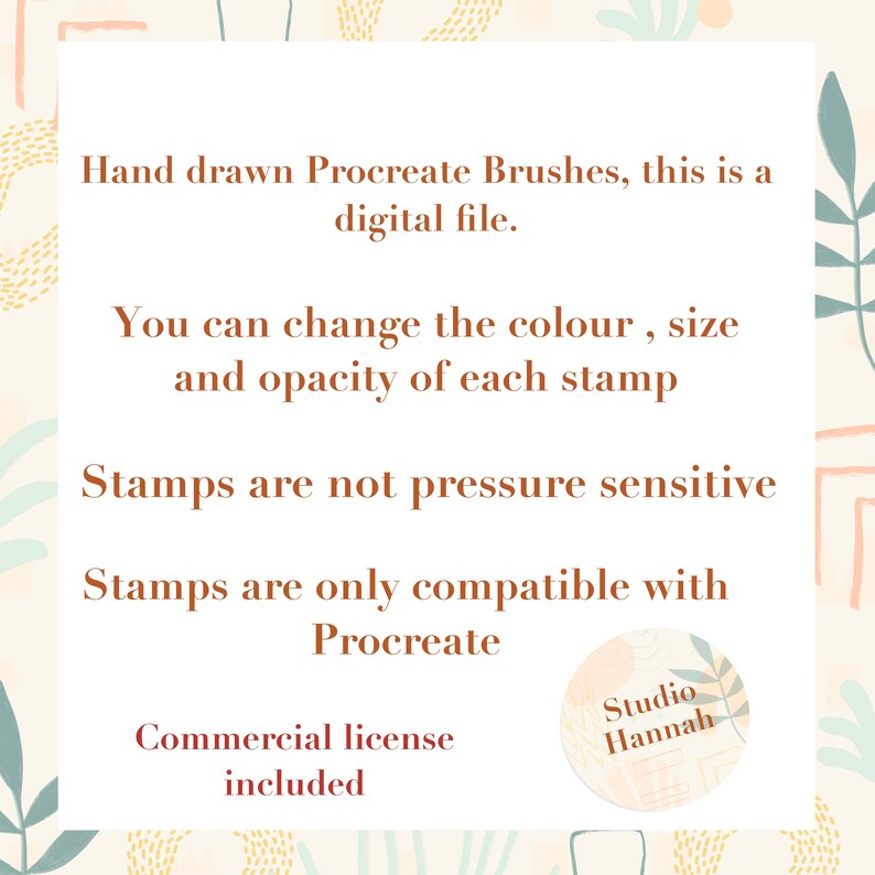 Birth Month Flower Procreate Stamps: Floral Brush Set (commercial Use ...