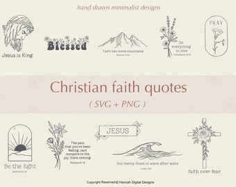 Christian Faith Svg bundle | Christian svg | Bible verse svg | jesus svg | religious svg | faith svg | Inspirational svg | Cross svg | svg