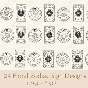 Zodiac Svg Bundle / Constellation Signs / Astrology Svg / Horoscope Svg / Zodiac Signs Svg / Celestial svg / Zodiac Clipart / svg files
