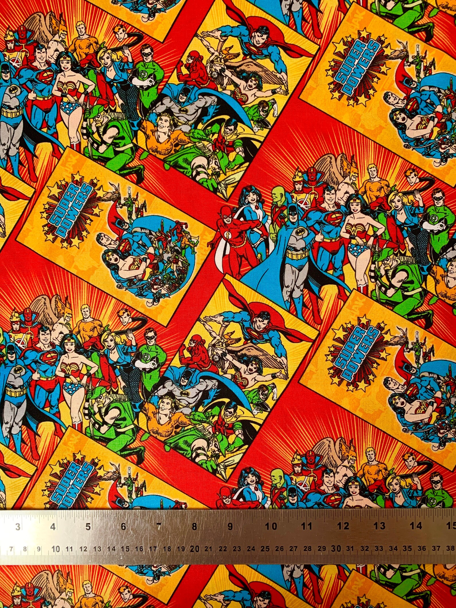 Dc Superhero Fabric Etsy