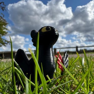 Toothless Dragon Figure: 3D Printed Ornament - Gift for Dragon Fans image 5
