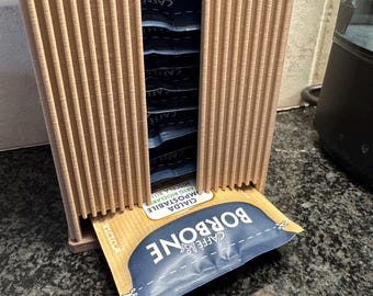 ESE Coffee Pod Dispenser – Vertical Storage for 44mm Pods or Individually Wrapped Teabags