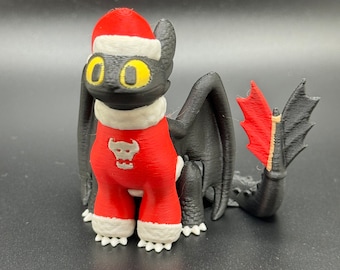 Christmas Toothless Dragon Ornament – Festive Tree Decoration or Stocking Filler