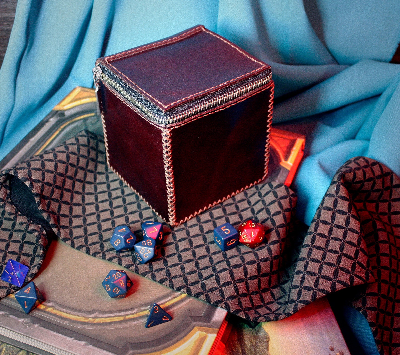 Leather Dice Bag Dice Box Dice Holder D&D Roleplaying Etsy