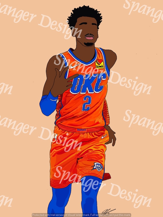 Shai Gilgeous-alexander Wallpaper | Etsy