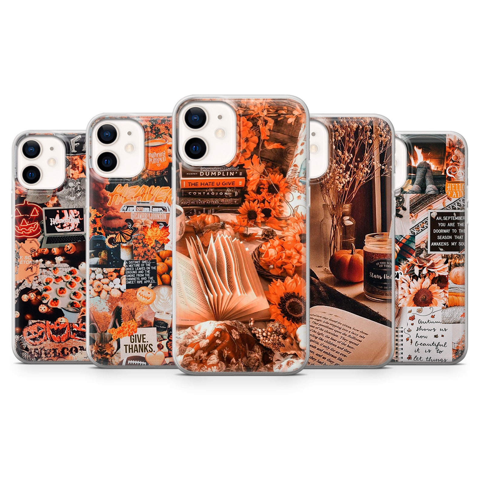 Autumn Phone case Fall Leaves Cover fits for iPhone 7 8 XS Etsy