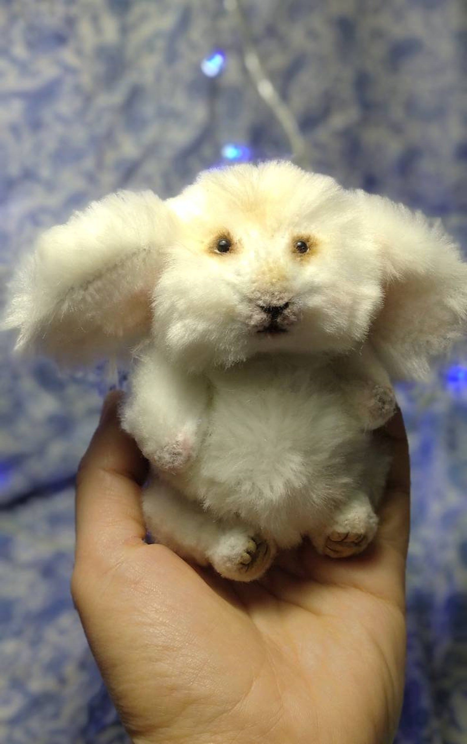 Bunny Thumper artist teddy bunny plush stuffed toy. White | Etsy