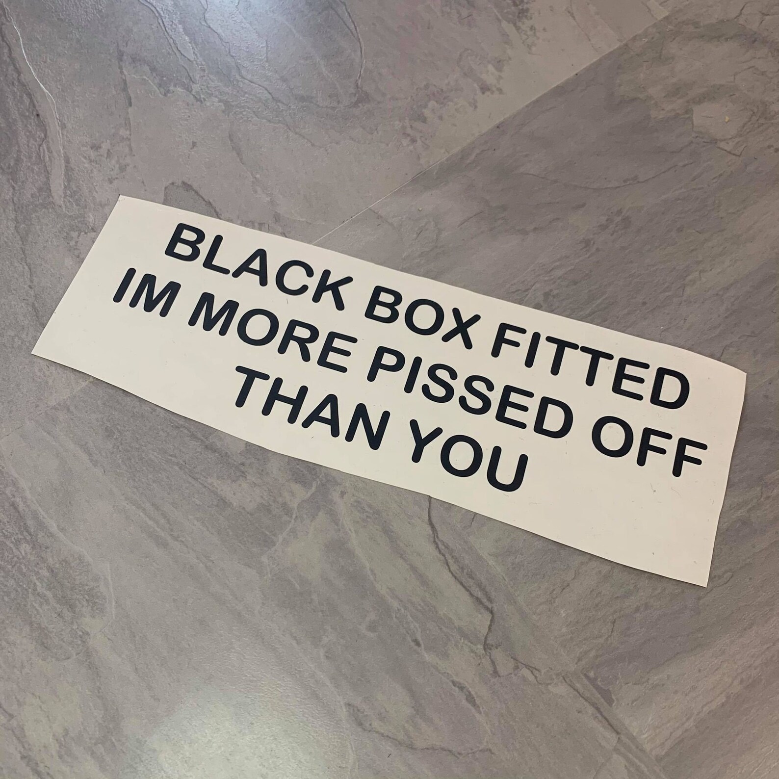 Black Box Fitted Vinyl Car Sticker Etsy