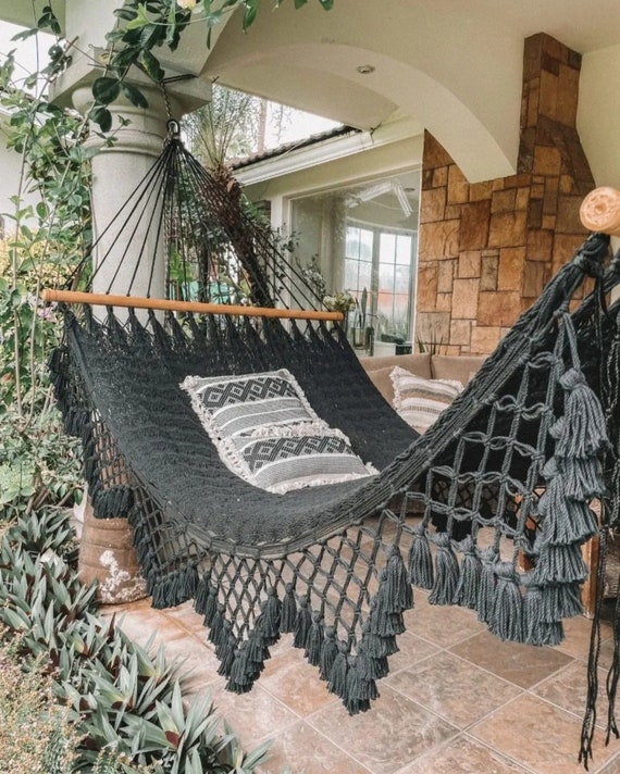 Hammocks Cotton Hammock Hammock Brackets Handmade Etsy