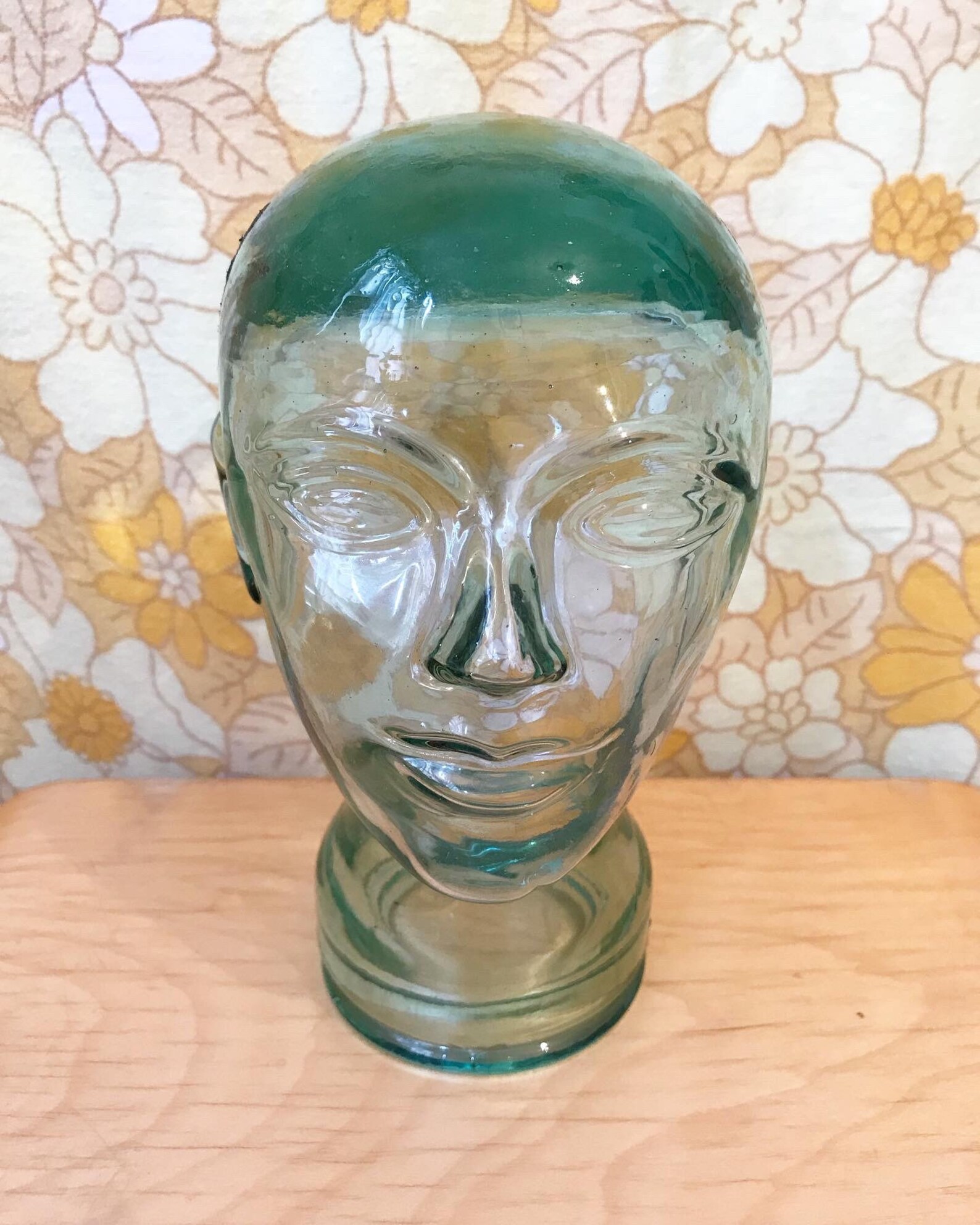 Glass mannequin head vintage display Etsy