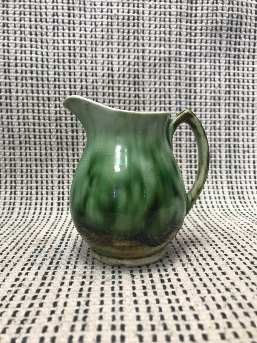 Porthmadog Green Glazed Jug/vase Vintage Pottery Etsy UK