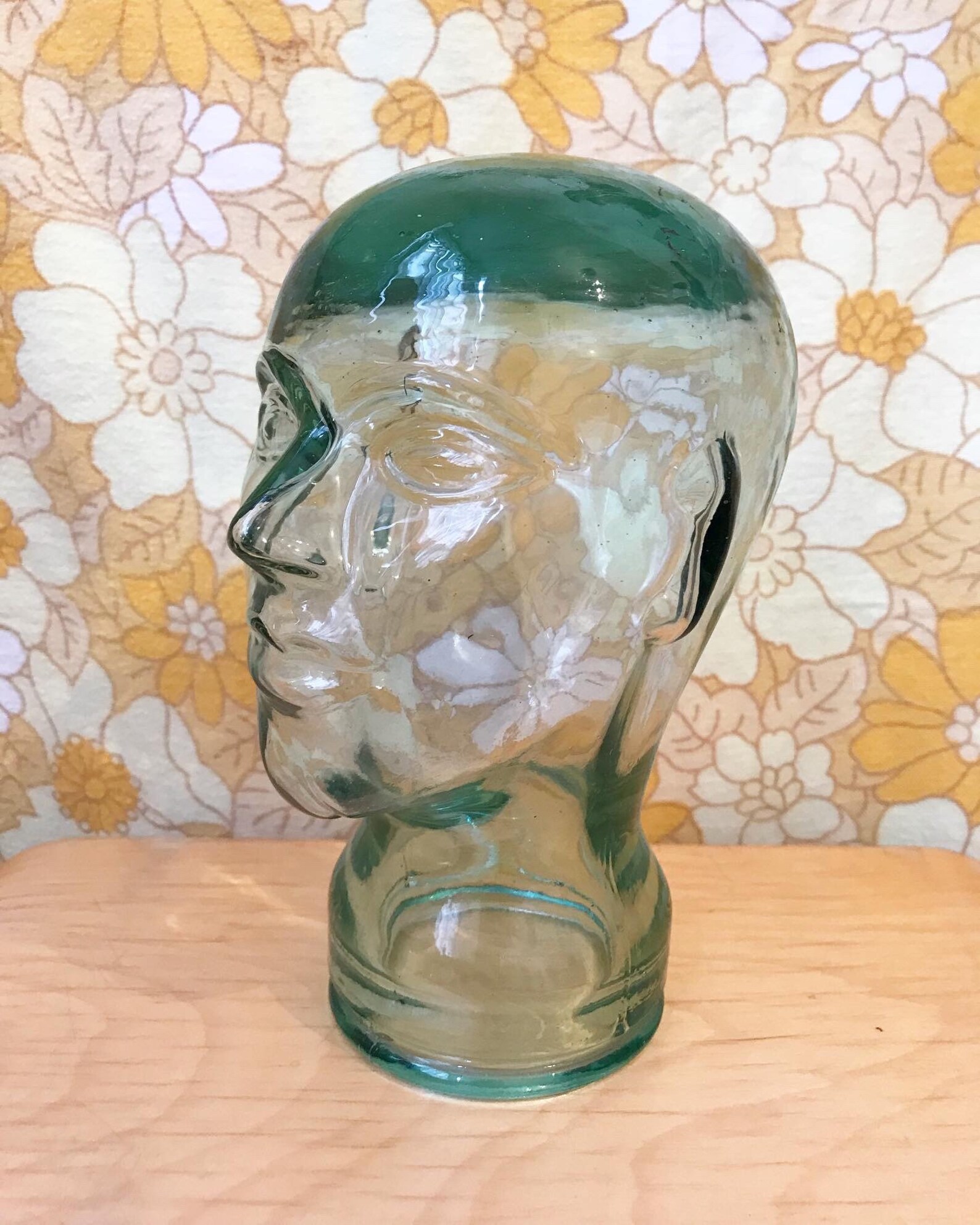 Glass mannequin head vintage display Etsy
