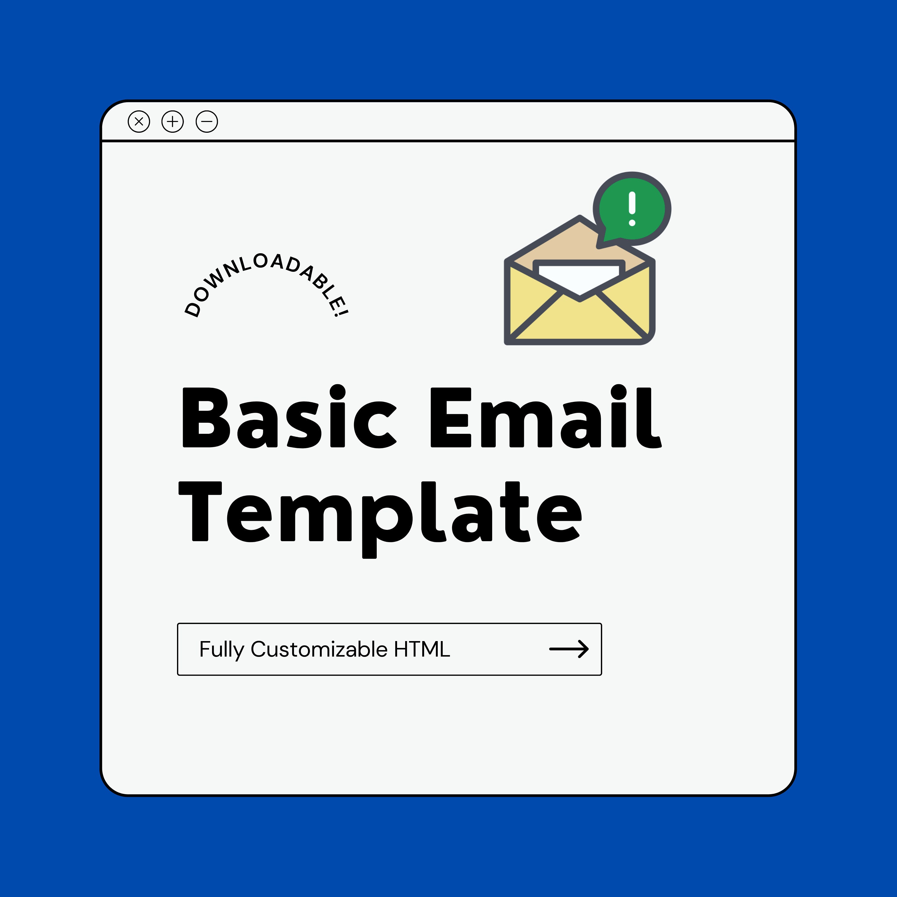 Basic HTML Email Template - Etsy