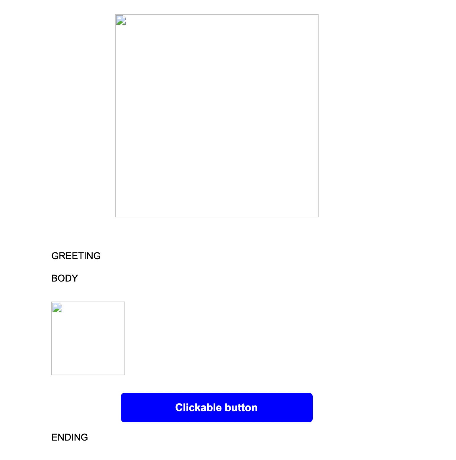 Basic HTML Email Template - Etsy
