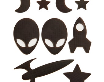 Space Patches - Dark Brown - Self-Adhesive Repair Patches for Down Jackets