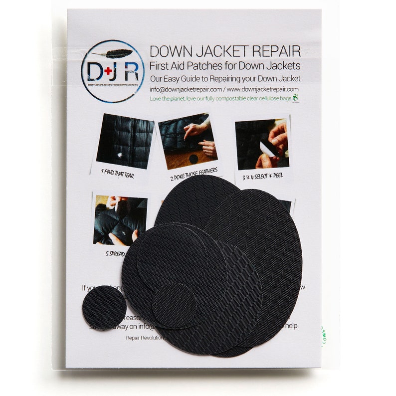 Self-Adhesive Down Jacket Repair Patches for Down Jackets or Sleeping Bags First Aid for Down Jackets image 4