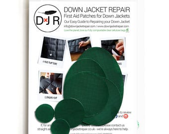 Self-Adhesive Repair Patch Kit – 30-Second Fix | Pre-Cut Waterproof Patches for Down Jackets, Tents, Backpacks, Camping & Festival Gear