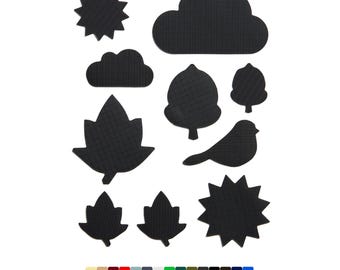 NATURE – Choose Colour - Down Jacket Repair Patch Kit – 9 Self-Adhesive Waterproof Nylon Patches for Down Jackets, Tents & Sleeping Bags