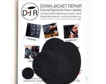 Self-Adhesive Repair Patch Kit – 30-Second Fix | Pre-Cut Waterproof Patches for Down Jackets, Tents, Backpacks, Camping & Festival Gear